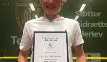 Julius Fuglsang blev Årets Junior 2015/16
